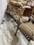 Antique French Three-Part Iron Bench With New Custom Cushions For Sale In Richmond - Image 6 of 12