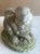 1990s Vintage Bunny Garden Statue With Moss For Sale - Image 5 of 12