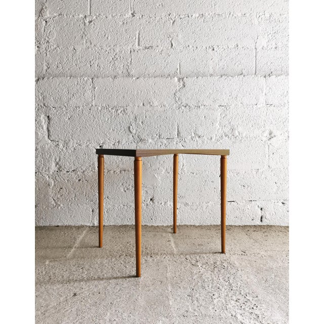 Mid-Century Modern Side Table in Teak and Beech Wood, 1960s For Sale - Image 13 of 13