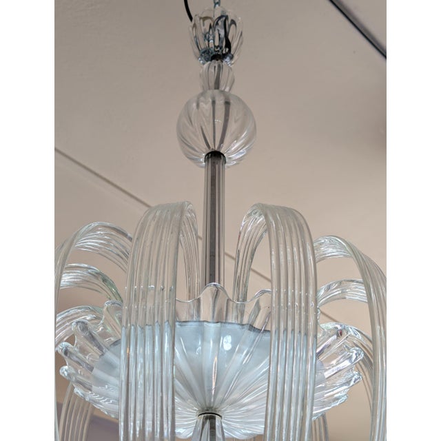 Tomaso Buzzi 1930s Murano Glass Chandelier by Tomaso Buzzi for Venini For Sale - Image 4 of 11