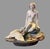 White Vintage Weller Muskota Art Pottery Figural Art Nouveau Leda & Swan Flower Frog For Sale - Image 8 of 9