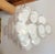 Mid Century Modern Murano White Disc Chandelier 1980s For Sale - Image 9 of 11