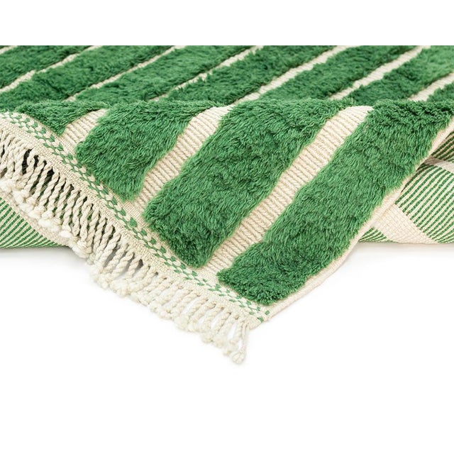 Hand-Knotted Wool Rug by Azele Studio For Sale - Image 4 of 9