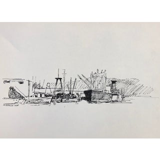 1985 Hayward Cirker Acapulco Industrial Scene For Sale