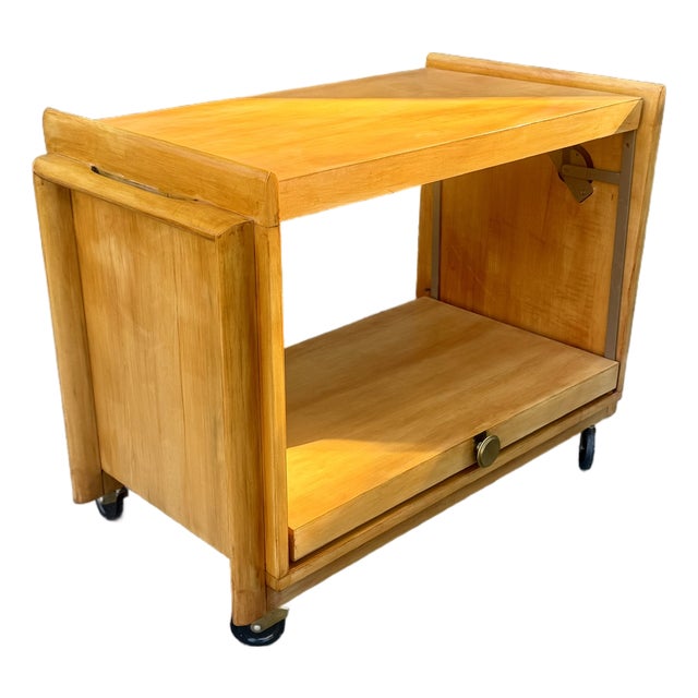 Vintage John Keal for Brown-Saltman Bar or Tea Cart For Sale