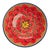 Salad Bowl Red Peacock Design, Geribi For Sale