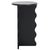 Wood Lilith Wavy Accent Table in Matte Black For Sale - Image 7 of 8