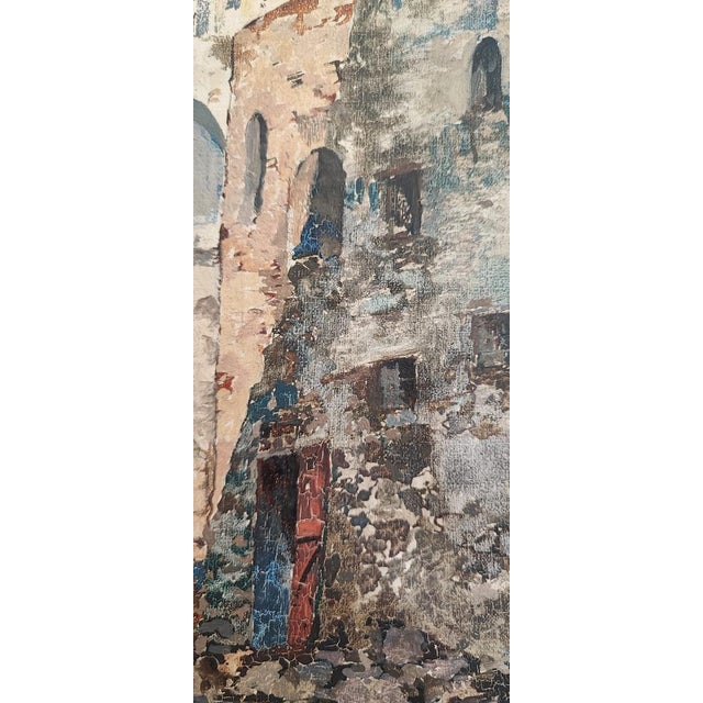 Ezelino Briante, Vicolo Di Capri, Oil on Canvas, 1960s, Framed For Sale - Image 5 of 11