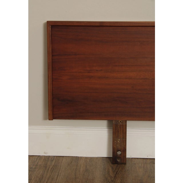 Mid 20th Century Mid Century Modern Walnut Twin-Size Headboard For Sale - Image 5 of 12