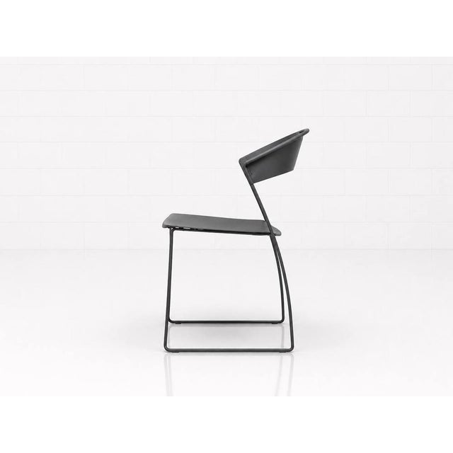 Contemporary Postmodern Juliette Stacking Chair by Hannes Wettstein for Cerruti Baleri, Italy, 1980s For Sale - Image 3 of 11