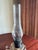 Late 19th Century Antique, 19th Century Glass Finger Lamp Chamber Lamp Brass Hornet Burner Clear Glass For Sale - Image 5 of 14