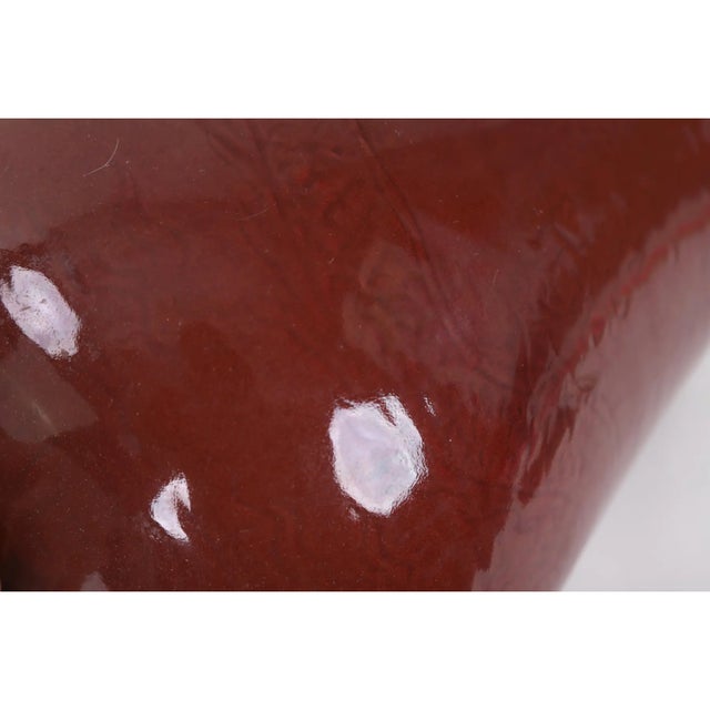 20th-Century Chinese Red-Glazed Vase For Sale - Image 9 of 13