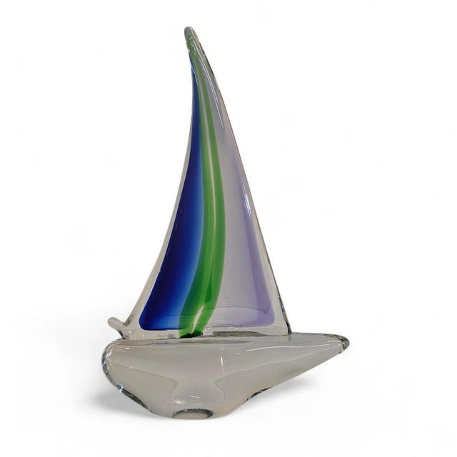 Murano Glass Sailing Boat, 1980s For Sale - Image 6 of 18