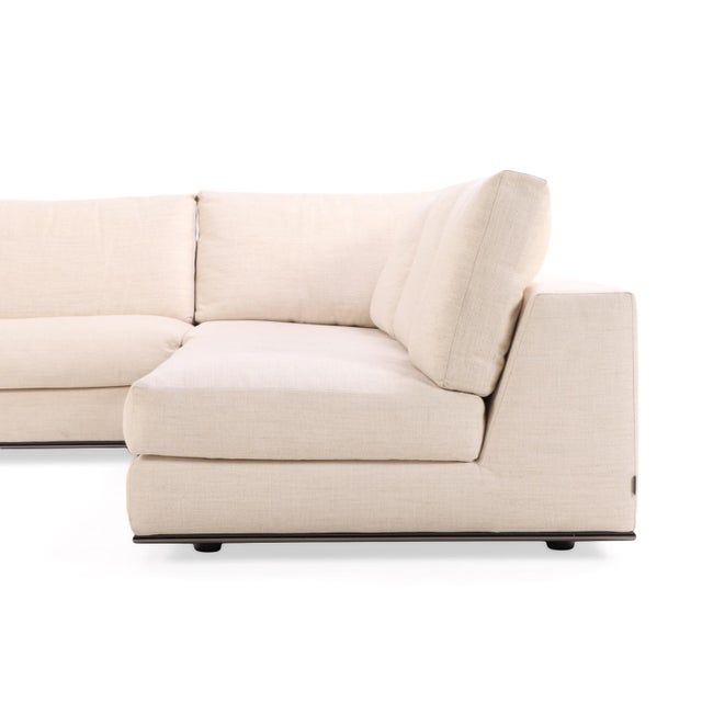 Minotti Minotti Hamilton 3-Piece Sectional on Chrome Base For Sale - Image 4 of 13