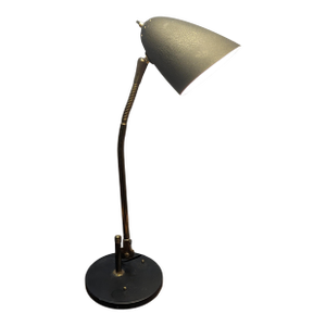1940s Belmag Articulating Brass Goose Neck Desk Lamp Christian Dell