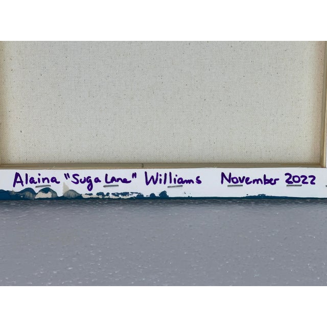 Blue Green Water Seascape Original Painting H2o #107 For Sale - Image 10 of 12