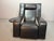 Mid-Century Modern Mid-Century Italian Kilkis Lounge Chair with Ottoman and Integrated Small Side Table in Black Leather by Ammaniti & Vitello for Brunati, Italy, 1960s For Sale - Image 3 of 17