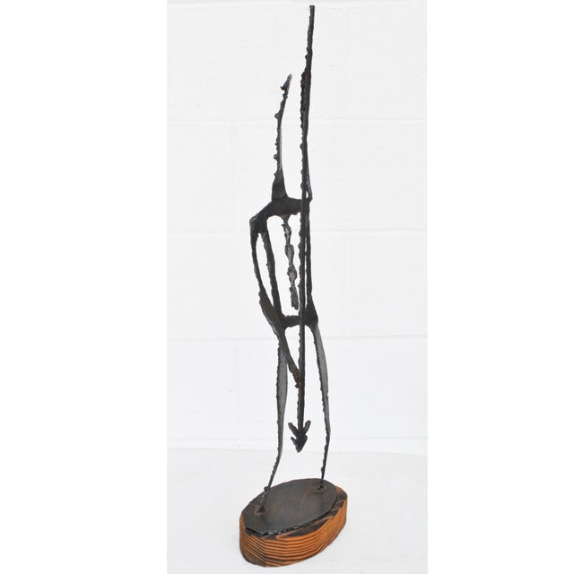 Brutalist Mid-Century Brutalist Warrior Sculpture For Sale - Image 3 of 8
