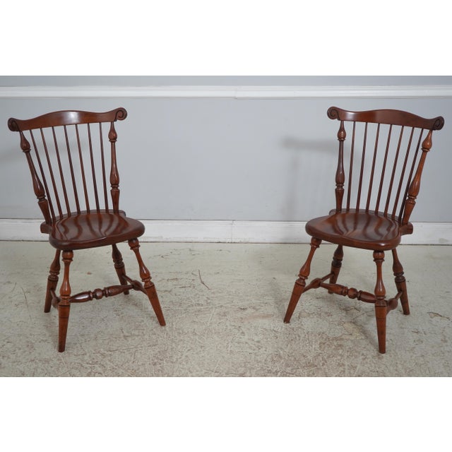 Set of 6 Duckloe Colonial Style Windsor Dining Chairs For Sale - Image 12 of 18