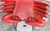 Red Painted Wooden Carved Vintage Crab Style Coffee Table Base For Sale - Image 4 of 6
