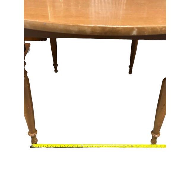 Vintage Dining Table Ethan Allen by Baumritter Round/Oval American