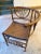 Chinoiserie Antique Chinoiserie Bamboo Corner Chair For Sale - Image 3 of 7