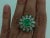 Emerald Natural Columbian Emerald Ring with Diamond in 18k Gold For Sale - Image 8 of 18