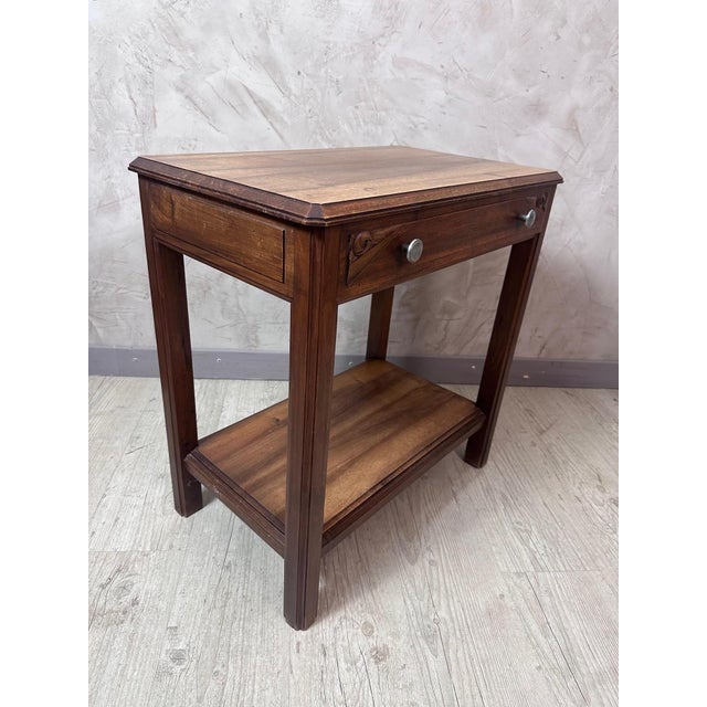 Vintage Art Deco Table in Walnut, 1930 For Sale - Image 10 of 10