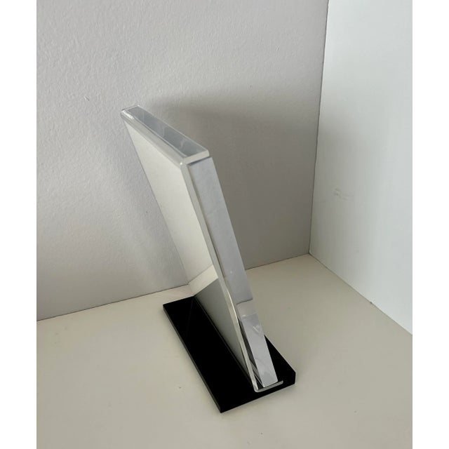 Plastic 1980's Lucite Picture Frame For Sale - Image 7 of 11