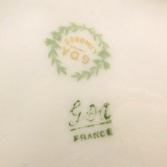 1900s Gerard, Dufraisseix & Abbot Green White and Gold Chocolate Pot For Sale - Image 10 of 11