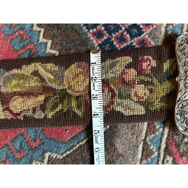 Metal Victorian Needlepoint Bell Pull For Sale - Image 7 of 9