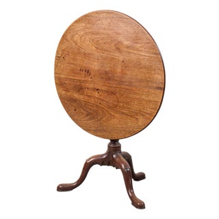 18th Century George III Mahogany Pedestal Breakfast/Lamp Table For Sale