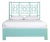 Palm Springs Platform Bed Queen, Turquoise For Sale