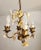 Vintage Shabby Chic Florentine Pendant Lamp Four-Armed with Gold-Tone Porcelain Roses, 1960s For Sale - Image 12 of 18