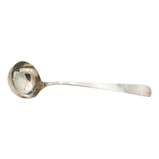 Plain Silver Soup Ladle with Handle For Sale