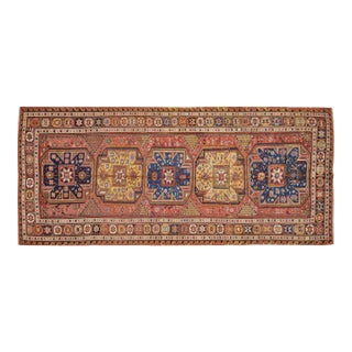 Vintage Turkish Anatolian Sumak Hand Knotted Wool Rug, 5'x11'6" For Sale