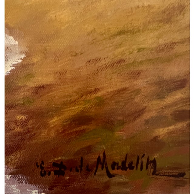 Eugène Devaud de Madelin, Les Diablerets, le Col du Pillon, Oil on Canvas For Sale - Image 3 of 13