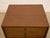 Vintage Walnut Three-Drawer Nightstand With Brass Campaign Hardware For Sale In Los Angeles - Image 6 of 12