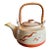 Vintage Mid-Century Modern Otagiri Japan Stoneware Seagull-Rattan Handle-Ceramic-Coastal Teapot For Sale