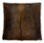 Reversible 16” X 16” Premium Brazilian Watusi Cowhide Pillow Cover – Sculptural Spine Composition - Handcrafted by Pablo Sota Designs. For Sale