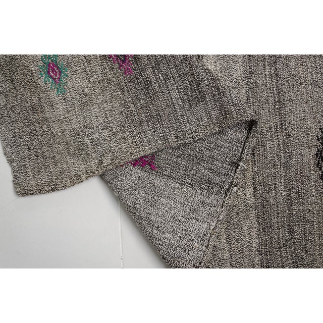 Turkish Vintage Home Living Oversize Kilim Rug For Sale - Image 3 of 10