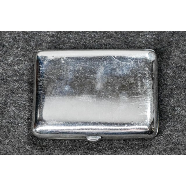 Fierce Hand Painted Enamel Tiger Antique Sterling Silver Luxury Cigarette Case Holder Tobacciana For Sale - Image 18 of 18