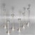 Postmodern Italian Modernist Sterling Silver Candlesticks by Carlo Masini, 1970, Set of 6 For Sale - Image 3 of 13