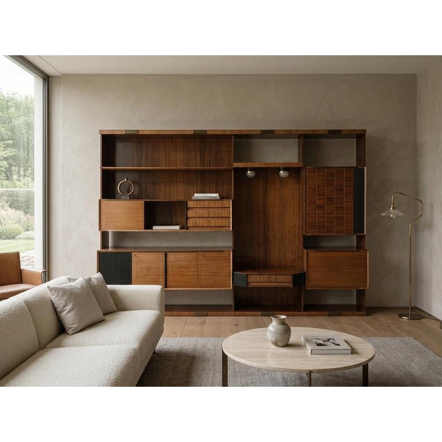 Mid-Century Modern Italian Modular Wall Unit by Dassi, 1960s For Sale - Image 3 of 17