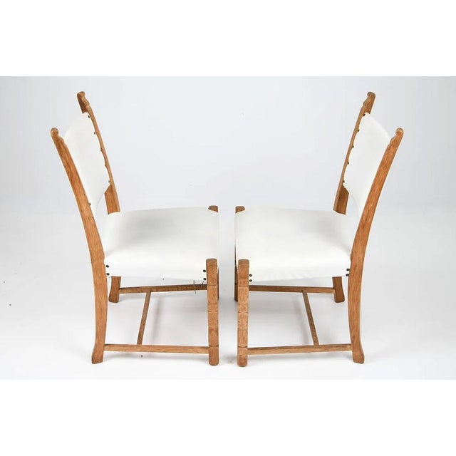 Henning Kjaernulf Mid 20th Century 4 Danish Modern Dining Chairs Set For Sale - Image 4 of 9