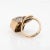 Vintage 1970s Abstract Coral Diamond 14k Yellow Gold Ring Size 4.75 For Sale In Los Angeles - Image 6 of 7
