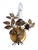 Gold Vintage Florentine Gold Gilt Metal Rose Sconces - a Pair For Sale - Image 8 of 14