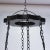Vintage Handcrafted Iron Black and Gold 8-Light Pendant For Sale In New York - Image 6 of 10