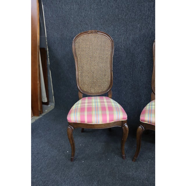 John Stuart John Stuart Louis XV Style Carved Cherry Dining Chairs - Set of 4 For Sale - Image 4 of 9