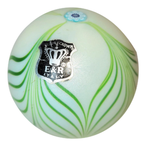 1970s Blown Glass Paperweight by Golden Crown E&r